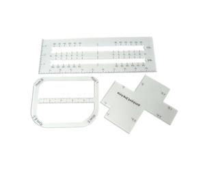 Clear Acrylic Sewing Ruler Set, Curve Templates for Bag Making | Durable acrylic sewing ruler set for precise fabric cutting, ideal for DIY handbag and quilting 3pcs