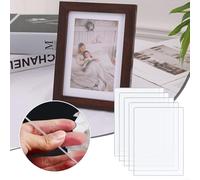 Clear Acrylic Sheet 1mm Thick, Transparent Plastic Sheet for Picture Frames, Display Stands, Menu Boards & DIY Projects - 5 PCS (101x152mm / 127x178(4X6INCH)