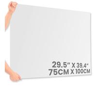 Clear Acrylic Sheet 3mm Thick - 750mm x 1000mm (29.5" x 39.4") - Universal Use Transparent Panel For All Type DIY Craft Projects, Greenhouse Glass Replacement - Durable Hard Plastic Sheet