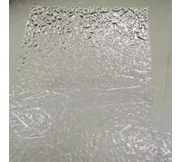 Clear Acrylic Sheets Stone Texture 12" x 16",1/8'' Thickness Plexiglass Wave Ripple Sheet Acrylic Sheet for DIY Craft Projects,Signs, Display Cases - Easy to Cut with Laser,Saw or Hand Tools