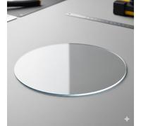 Clear Acrylic Sheets, Transparent Circle Plastic Discs for Crafts, Shatter-Resistant Boards for DIY Signs and Cake Displays