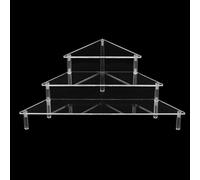Clear Acrylic Shelf Risers Multi Tiers Display Stand For Figures And Dessert Practical Shelves For Home Or Event Cupcakes Stand Holder