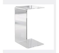 Clear Acrylic Side Table - Modern Coffee Table, Transparent Nightstand, Stylish Leisure Table for Home & Hotel Decor (30x30x55 cm)