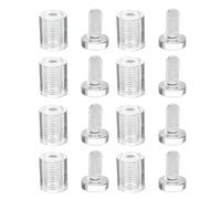 Clear Acrylic Sign Standoff 8 Pack 19 x 25mm Sign Mounting Screws Wall Mounted Advertisement Panels Holder for Frameless Pictures Posters Display Mirror Fixing