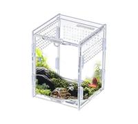 Clear Acrylic Spider Enclosure, Transparent Reptile Habitat, Portable Breeding Tank Accessory Category, Secure Ventilated Housing Option, Suitable For Gecko Lizard Frog Snake Spider Small Reptile