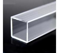 Clear Acrylic Square Pipe Clear Acrylic Square Pipe 490mm Multiple Sizes Plastic Hollow Duct Tube(70x70x3mm)