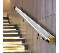Clear Acrylic Stair Handrail - Custom Length Non-Slip Wall Mount Railing, Sturdy & Stylish Solution(Golden,1.5meters)