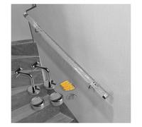 Clear Acrylic Stair il Kit - 7.2ft Non-Slip Transparent Indoor il with Gold Brackets Perfect for Modern Stairs Wall-Mounted Safety Solution