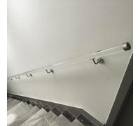 Clear Acrylic Stair il - Non-Slip Transparent Indoor ils for Home Porch Hallway & Loft - Available in 3ft to 20ft Lengths Complete Kit (300cm/9.8ft/118in)