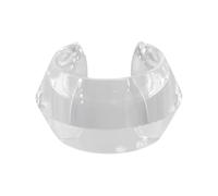Clear Acrylic Statement Wrist Cuff Bracelet | Sculptural Open-Ended Design | Diaphanus Illumine Handmade Bold Jewelry | Light Reflecting Satin Finish Wrist Cuff