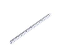 Clear Acrylic Straight Ruler Measuring Range 0-12 Inches Clear Accurate Scales Accurate Mathematics Ruler 1cm Thickness