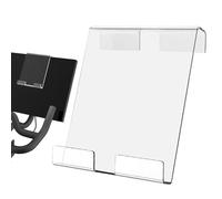 Clear Acrylic Tablet Holder - Treadmill Book Stand, Secure Exercise Bike Phone Mount Fitness Reading Rack | Multi-Functional Home Gym Organizer, Adjustable Display Shelf, Sturdy Technology Gad