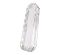Clear acrylic tailor clapper with 6" scale quilting tool for pushing fabric points and pressing quilting irons