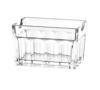 Clear Acrylic Tea Bag Dispenser, Multi-Layer Spill Proof Storage Box with Lockable Lid, Tea Bag Containers for Kitchen Counter