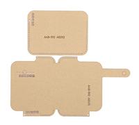 Clear Acrylic Template Card Package Transparent Hand Made Craft DIY Leather Tool 2Pcs Durable Precise Cutting Tool for Leather Crafting and Card Making AAB 392