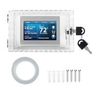 Clear Acrylic Thermostat with Key Tamper Proof Protective Cover Thermostat Guard Case 4.7 x 7.3 x 2.2 Inches 2 Installation Methods for Home Office School Restaurant