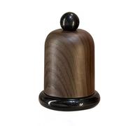 Clear Acrylic Toothpick Dispenser Holder, Plastic Toothpick Box Desktop Ornament Cotton Swab Storage Box Kitchen Accessory (Brown)