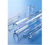 Clear Acrylic Tube, 2mm Thick Rigid Storage for DIY Projects, Water Cooling Systems, and Lamp Accessories