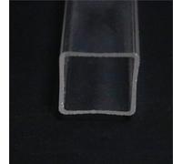 Clear Acrylic Tube 2pcs Pmma Transparent Tube for Building Materials Handicrafts, Acrylic Square Pipe Hollow Duct Length 240mm(240MMX150X150X5MM)