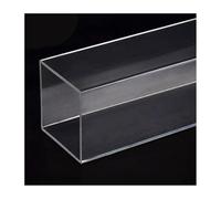 Clear Acrylic Tube Acrylic Square Pipe Hollow Duct Transparent Tube PMMA, for Hardware DIY Projects Water Cooling System Pipe 1pcs(16mmx16mmx1mmx245mm)