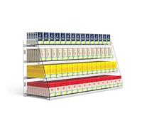 Clear Acrylic Wall-Mounted Display Rack - Holds Lighters, Matchboxes, Chewing Gum - 37.5cm x 28.4cm x 48cm - Perfect for Retail or Home Use