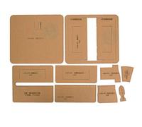Clear Acrylic Wallet Making Template, Leather Craft Stencil Kit for DIY Leather Wallets, Precision Stitching Guide with Kraft Paper Protection, Reusable Weather - Resistant Design