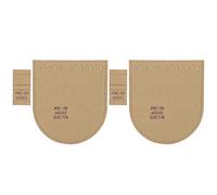 Clear Acrylic Wallet Pattern Stencil Template Set, DIY Leather Craft Tool for Coin Purses, Transparent Precision Cutting Guide with Kraft Paper Protection, 2 Sets (4 Pieces) for