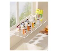 Clear Acrylic Window Sill Extender, No Drilling Invisible Windowsill Extension Shelf With Strong Adhesive, Cat Window Perch & Plant Stand For Kitchen(21X60CM(8.3X23.6IN))