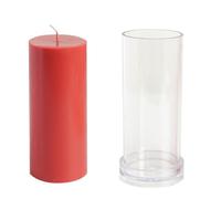 Clear Acrylics Candlestick Mold Cylindrical for Christmas Candlelight Dinner Decoration Cylinder Molds