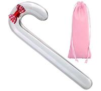 Clear Anal Plug Christmas Crystal Dildo Candy Pleasure Wand Glass Dildo Anal Butt Plug G Spot Toy Stimulation