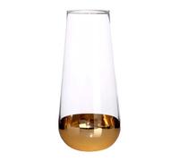Clear and Gold Finish Vase | Horizon