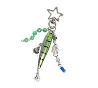 Clear Artificial Fish Pendant Natural Tail Motion Effect Creative Key Ring Charm Pendant Outdoor Activity Backpack Charm Fish Keychain, フリーサイズ