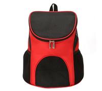 Clear Backpack Convenient Pet Carrier Backpack For Small Cat And Dogs 3-Sides Mesh Ventilated Design Breathable Bag(Red)