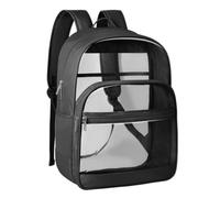 Clear Backpack for School PVC Waterproof Padded Straps Large Capacity