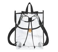 Clear Backpack Stadium Approved - Bag For Concert - Waterproof See Through Drawstring Backpacks With Reinforced And Wider Shoulder Straps For Concerts