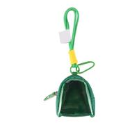 Clear Badge Display Pouch with Oxford Cloth Body, Green