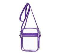 Clear Bag with Stadium Permission Clear Purse with Adjustable Shoulder Strap for Outdoor Sports ()