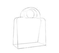 Clear Bags with Handles - 17x9x19cm Acrylic Small Transparent Storage Box