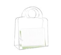 Clear Bags with Handles Small Transparent Treat Storage