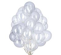 Clear Balloons,100pcs 12inch Transparent Latex Helium Balloons for Birthday Weddings Theme Party Decorations