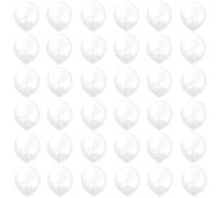 Clear Balloons 5 Inch, 36pcs Mini Transparent Thick Natural Latex Balloon for Birthday Party, Baby Shower, Wedding Decorations - Stuffing and Helium Compatible