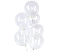 Clear Balloons 50 pcs 12 inch Thicken Latex Transparent Balloons Round Helium Balloons for Birthday Wedding Valentines Anniversary Baby Shower Kids Party Decoration Supplies