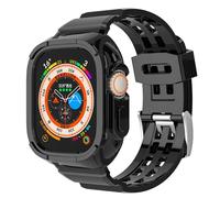 Clear Band Compatible for Apple Watch Bands for Women Men 40mm 44mm 45mm 42mm 41mm 38mm 46mm with Case, Jelly Crystal Strap with Bumper Protective Cover for iWatch Series 10 9 8 7 6 5 4 3/SE/2/1
