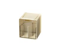 Clear Bathroom Cotton Stick Makeup Cotton Pull-Out Storage Drawer Storage Box Under The Mirror Cabinet Stackable Medicine Cabinet Organizer For Vanity, Undersink, Kitchen Cabinets, Home Organization