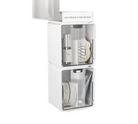 Clear Bathroom Cotton Stick Makeup Cotton Pull-Out Storage Drawer Storage Box Under The Mirror Cabinet Stackable Medicine Cabinet Organizer For Vanity, Undersink, Kitchen Cabinets, Home Organization