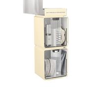 Clear Bathroom Cotton Stick Makeup Cotton Pull-Out Storage Drawer Storage Box Under The Mirror Cabinet Stackable Medicine Cabinet Organizer For Vanity, Undersink, Kitchen Cabinets, Home Organization