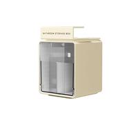 Clear Bathroom Cotton Stick Makeup Cotton Pull-Out Storage Drawer Storage Box Under The Mirror Cabinet Stackable Medicine Cabinet Organizer For Vanity, Undersink, Kitchen Cabinets, Home Organization