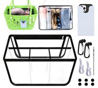 Clear Beach Bag Organizer Original with Phone Holder and 4Pcs Key Holder Accessories for Bag X Large Storage Bag