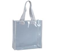 Clear Beach Bags Clear Tote Bag with Zipper Closure Crossbody Messenger Shoulder Bag with Strap