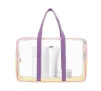 Clear Beach Tote Portable Transparent Storage Pouch Zipper Closure